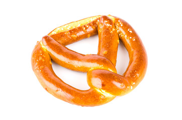 Pretzel isolated white background