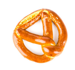 Pretzel isolated white background