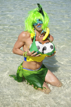 Brazilian Soccer Ball Drag Queen