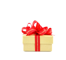 Gift box isolated white background