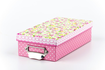 Gift box isolated white background