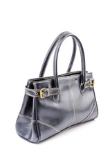 Naklejka premium Woman leather bag isolated white background