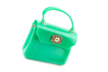 Handbag isolated white background