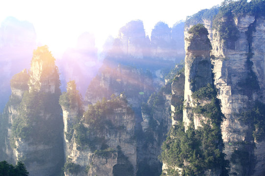 Zhangjiajie National Forest Park In China