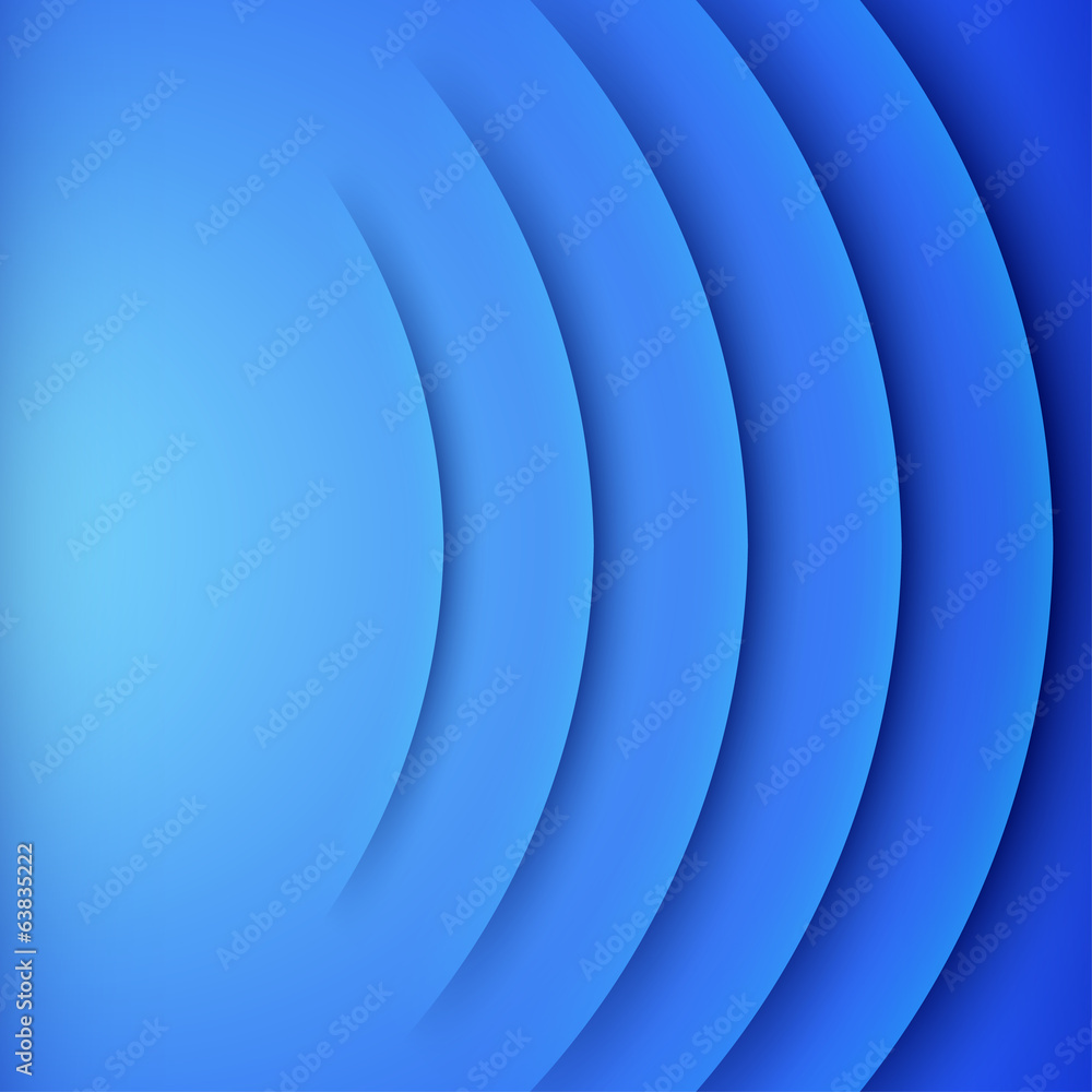 Aufkleber abstract vector background with blue layers