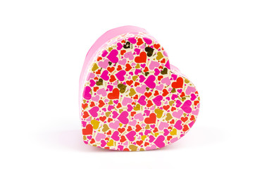 Gift box isolated white background