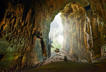 One of the most beautiful caves of Borneo Gomantong - obrazy, fototapety, plakaty