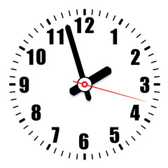 vector  clock face
