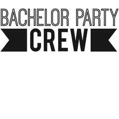 Bachelor Party Crew Logo Design