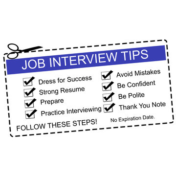 Blue Job Interview Tips Coupon