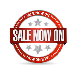 sale now on seal illustration design