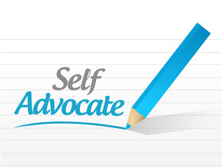 self advocate message illustration design