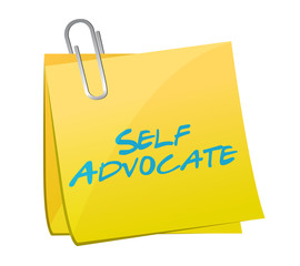 self advocate sign post illustration