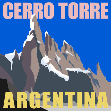 Mount Cerro Torre - peak in the Argentina, Andes