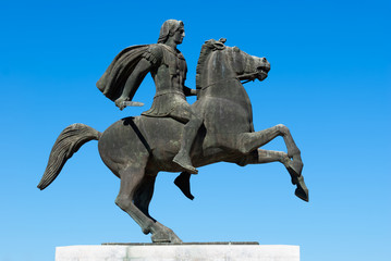 Statue of Alexander the Great at Thessaloniki, Greece