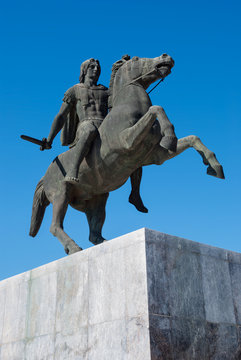 Statue of Alexander the Great at Thessaloniki, Greece