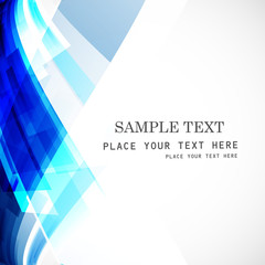Abstract stylish technology blue colorful wave background vector