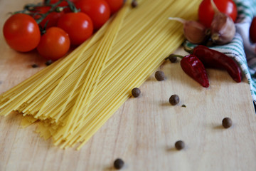 Pasta and vegetables