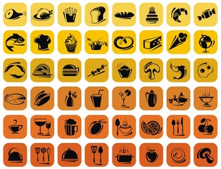 Food icons set