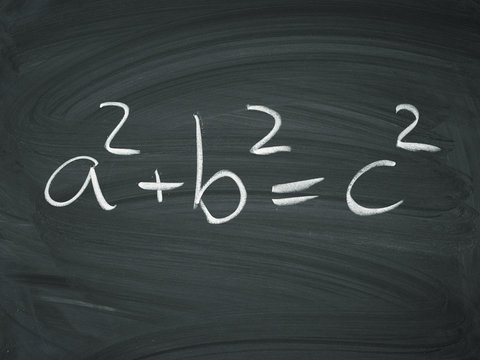 Pythagoras Tafel Kreide