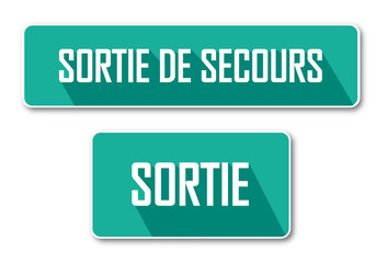 Logo sortie de secours.