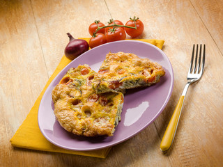 omelet with tomatoes