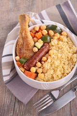 couscou with vegetable and meat