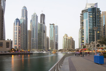 Fototapeta na wymiar The United Arab Emirates. The Dubai Waterfront