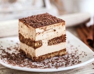 Tiramisu dessert cake.