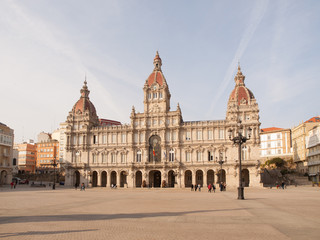 Fototapeta premium City council of La Coruna, Galicia, Spain