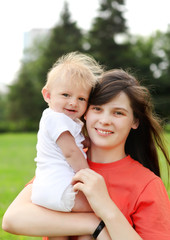 Mother and Baby outdoor