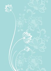 water lilies, wedding card design, India