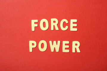 Force Power Text