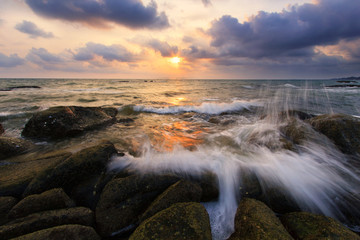 The beautiful sunset