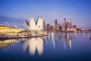 Foto auf Acrylglas Marina Bay, Singapur © fazon