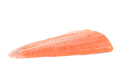 Raw salmon fillet.