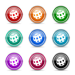 earth  icon vector set