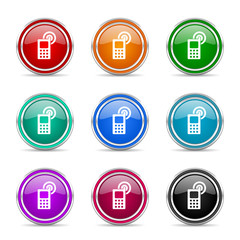 phone vector icon set