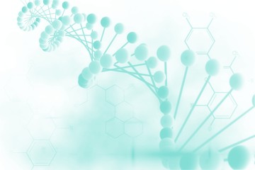 Blue medical background with dna