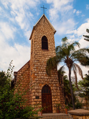 Fototapeta na wymiar The evangelical-lutheran church in Tsumeb