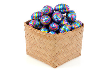Panier d'œufs de pâques
