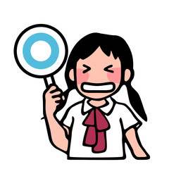 女子生徒のOK
