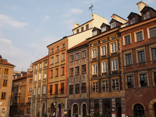 Fototapeta na wymiar Old Town in Warsaw in Poland