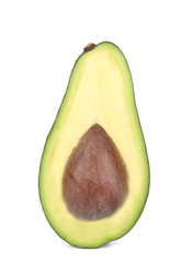 Sliced ripe avocado.