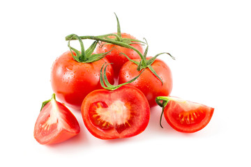 Tomato vegetables pile