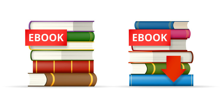 EBOOK books stacks  icons
