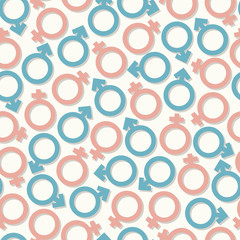Gender symbols seamless
