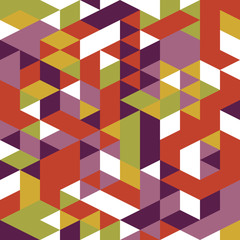 abstract retro geometric pattern