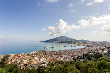 panoramic view of zante island