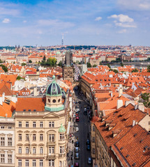 Obraz premium Karlov or charles bridge in Prague in summer